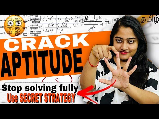 Study only these topics to clear APTITUDE ROUND in SMART way(தமிழ்) APTITUDE PREPARATION GUIDE