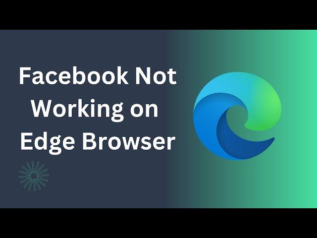 How to Fix Facebook Not working not opening on edge browser on Laptop PC