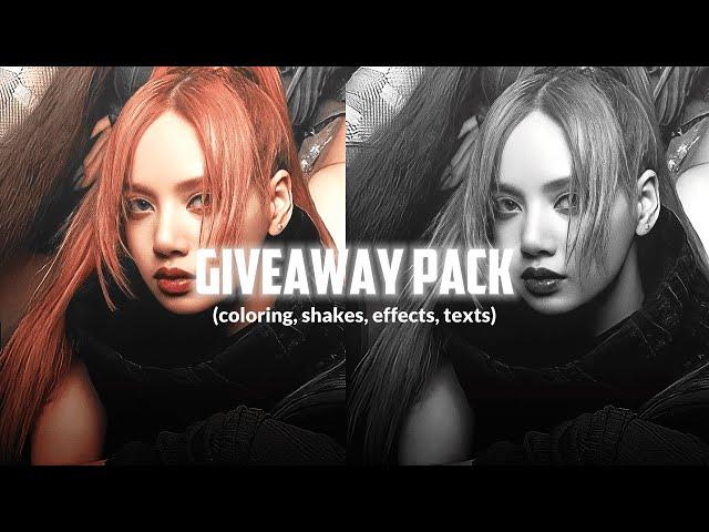 1K preset giveaway (coloring, shakes, texts, effects) || Alight motion