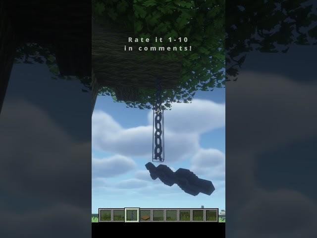 Minibuild 48 | Tree swing #minecraft #minecraftminibuild