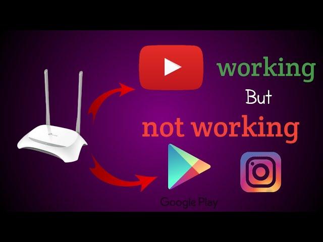 Only YouTube works on Internet connection or WiFi | Some Apps Not Working on Wifi |