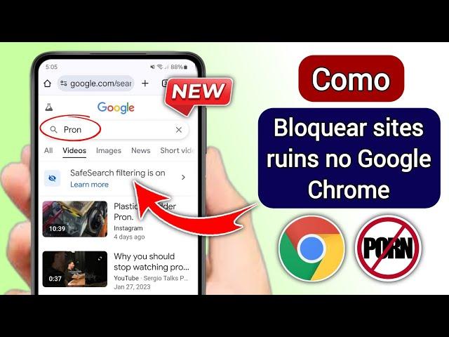 Como bloquear sites ruins no Google Chrome no celular || Bloquear sites do Google Chrome 2025