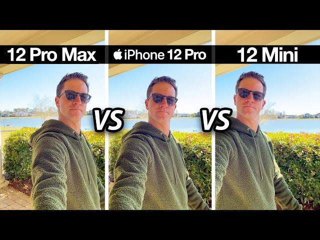 iPhone 12 Pro Max vs 12 Pro vs 12 Mini! Camera Test Comparison