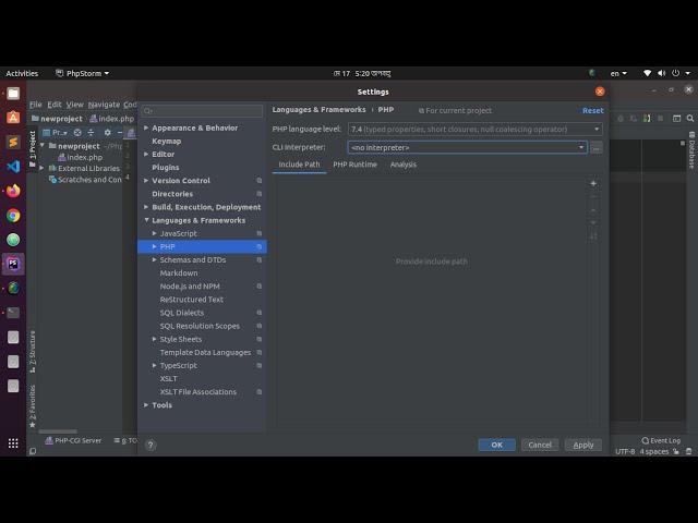 Install PhpStorm and Configure PHP Interpreter | Setting PHP CLI Interpreter Ubuntu 20.04 LTS