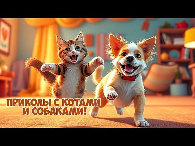 Коты и собаки как они доводят хозяев до истерики!  #смехдослез #котики #котыприколы