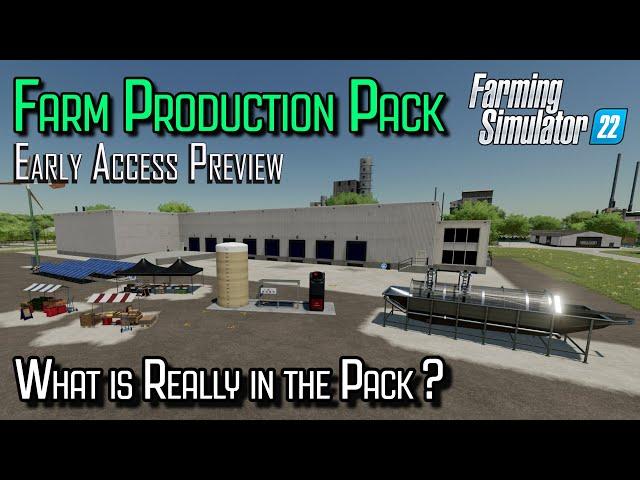 First Look At The New Farm Production Pack Dlc For Farming Simulator 22 