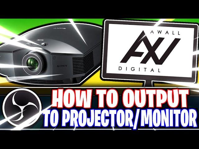 OBS Studio: How to output to a Projector, Screen or Monitor (OBS Studio Tutorial) -- How to use OBS