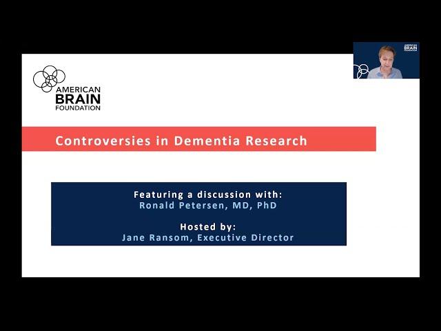 Controversies in Dementia Research | Webinar