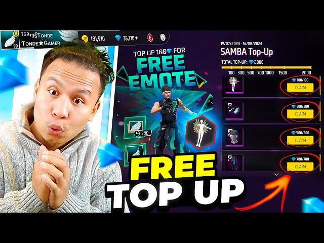 New Free Fire Top Up Event 🫡 Tonde Gamer Solo Vs Squad Gameplay