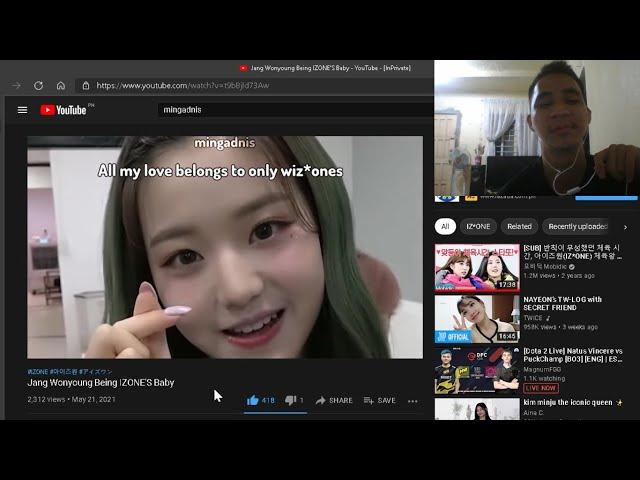 Jang Wonyoung Being IZONE'S Baby by mingadnis/ JERIX SUZUKI REACTION