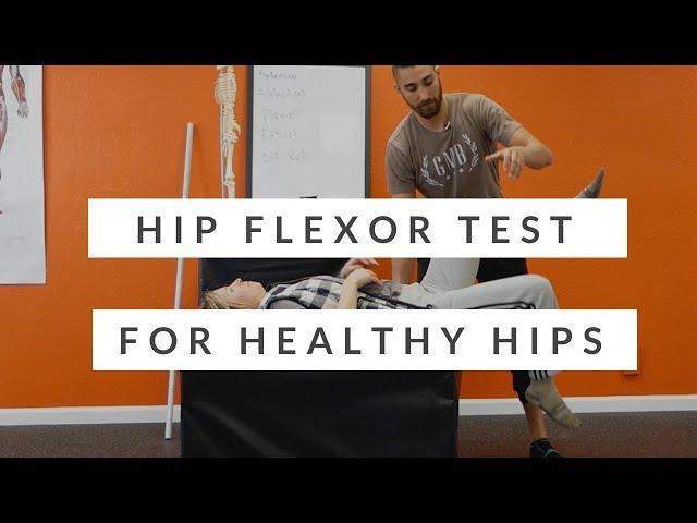 Tight hip flexor test - anatomy of tight hips and how to do the thomas test PROPERLY