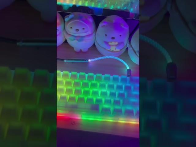 Unboxing my Christmas present 2025 Raimbow pom jelly keycaps