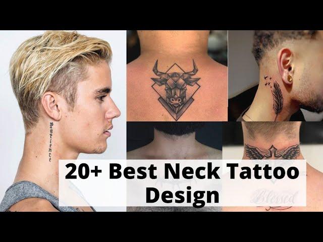 Best neck tattoos for men | Small neck tattoo designs male | Tattoo ideas for men - Lets Style Buddy