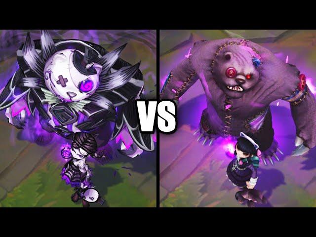 Fright Night Annie vs Goth Annie Skins Comparison (League of Legends)