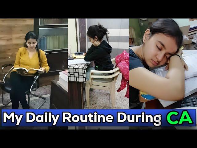 My Daily Routine During CA Exams  | Air 01 Strategy  | CA Nandini Agrawal