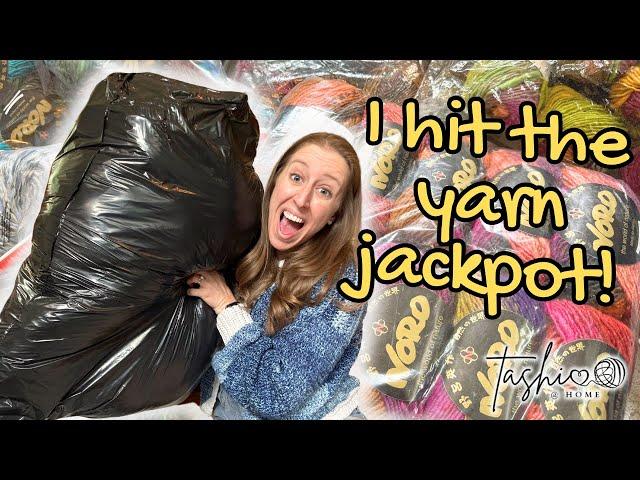 I got $1300+ of yarn FOR FREE!!!  // Tashi at Home Vlog