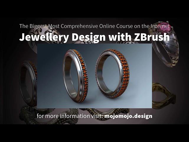 Jewellery Stone setting with ZBrush