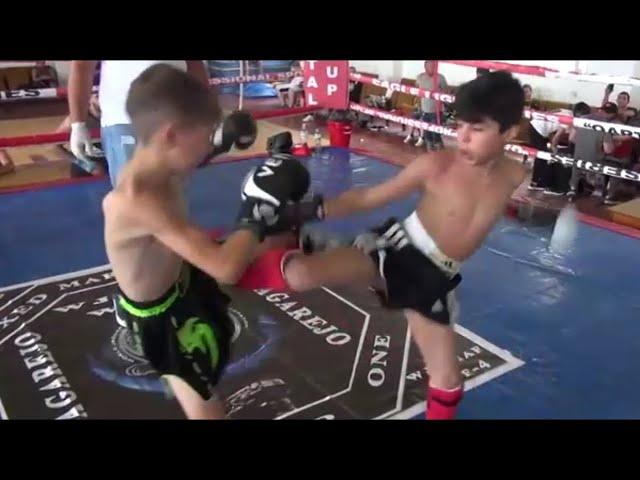 KICKBOXING FIGHT: 10-Year-Old Boys (Iran vs Azerbaijan)