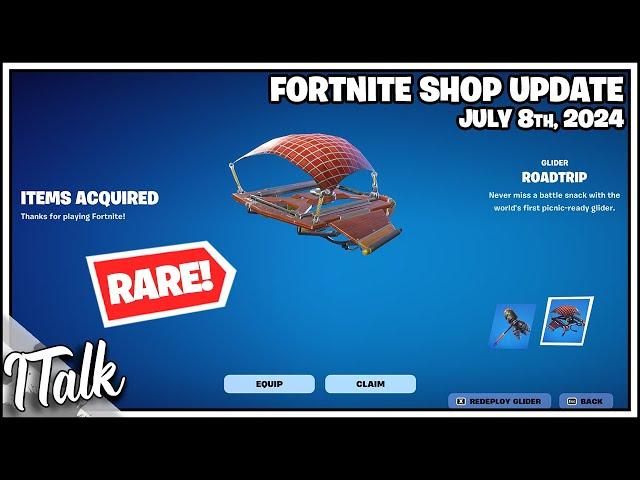 *RARE* RAREST GLIDER IS BACK! Fortnite Item Shop [July 8th, 2024] (Fortnite Chapter 5)