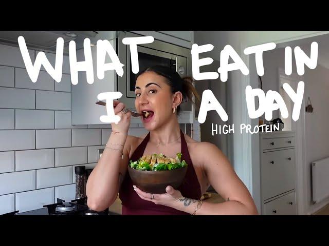 WHAT I EAT IN A DAY | high protein | vegan | easy + healthy recipes!!!