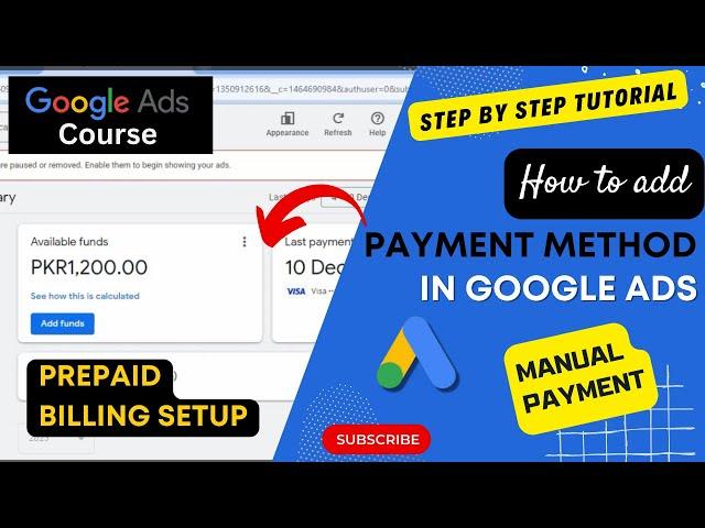 How to Add Payment Method in Google Ads | Google Ads Course (2024) #amfahhtech