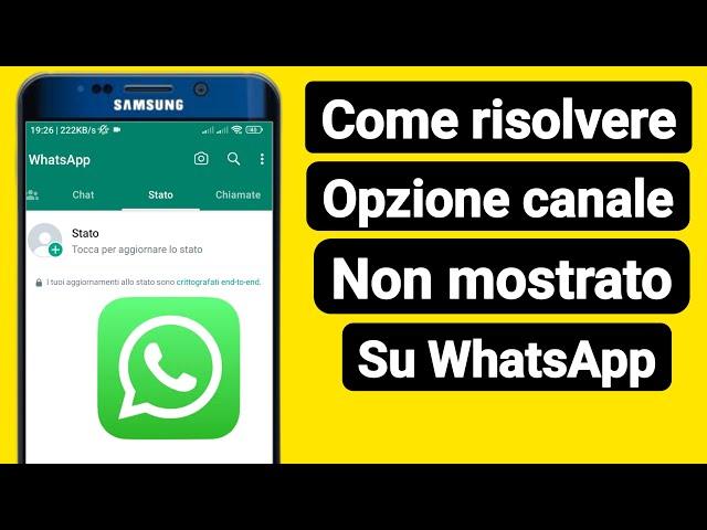 Come risolvere l'opzione del canale che non viene visualizzata su WhatsApp? Nuovo aggiornamento