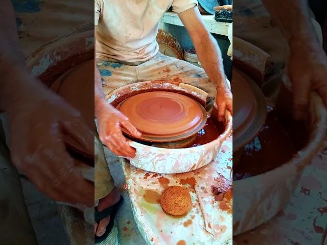 Pottery Throwing a Plate