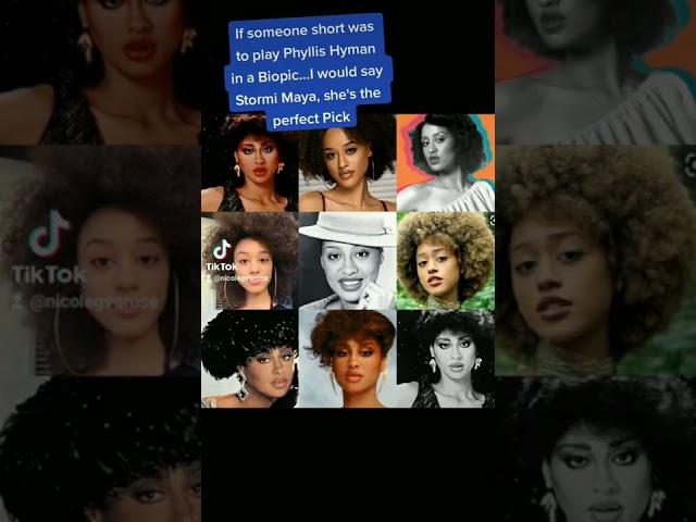 If someone short was to play Phyllis Hyman in a Biopic...I would say Stormi Maya