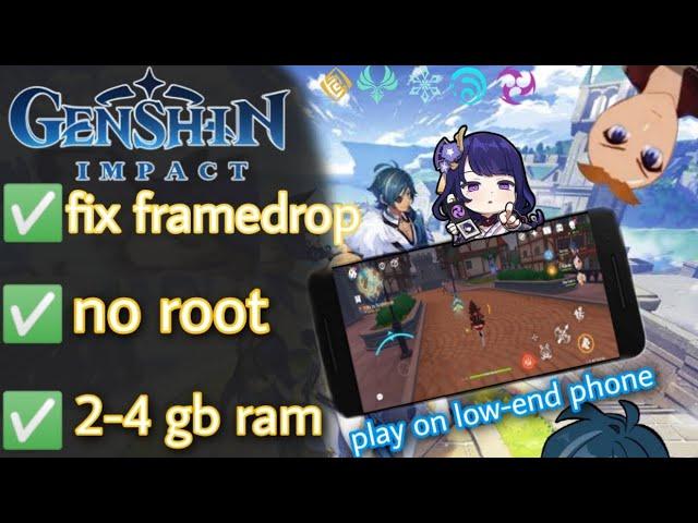 FIX FRAME DROPS | 60-90 FPS | FOR LOW END AND MID RANGE DEVICES | GENSHIN IMPACT 3.2 | 2023