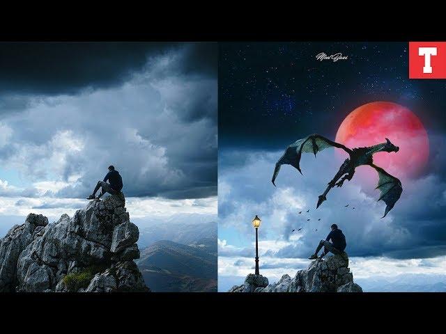 Photo Manipulation - The Dragon | PhotoShop Tutorial | Meet Baxi | TechBot Inc.