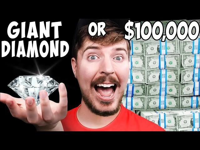 Would You Rather Have A Giant Diamond or $100,000?