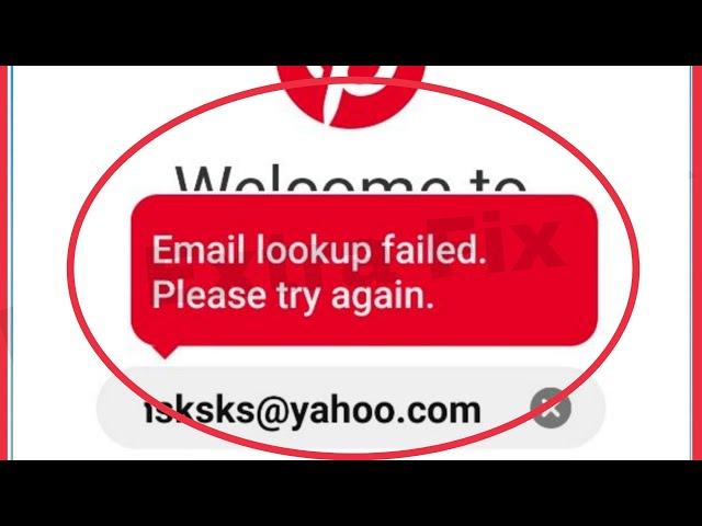 Pinterest Fix Email lookup failed Please try again Problem Solve