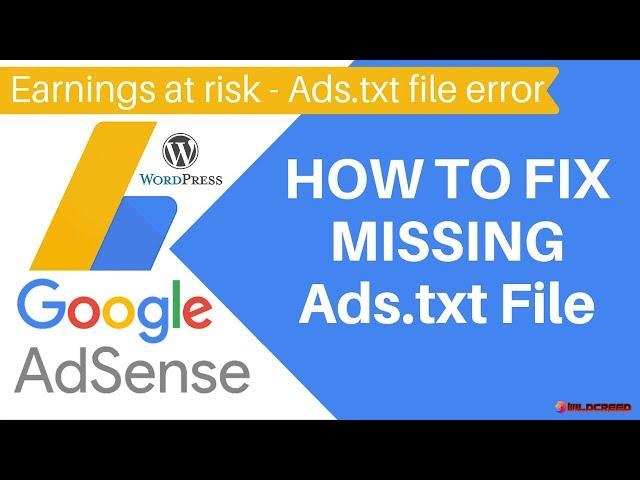 How to Fix Ads.txt File Error in Adsense for Wordpress Websites | 100% Easy Way