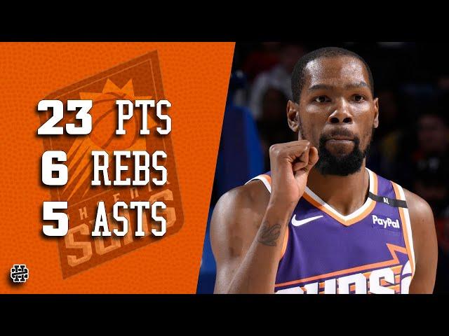 Kevin Durant 23 pts 6 rebs 5 asts vs Sixers 24/25 season