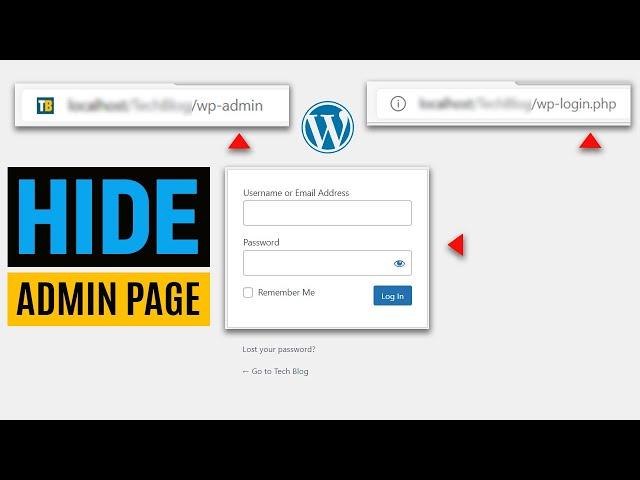 How to Hide WordPress Admin Login Page/URL (Hide WordPress WP-Admin)
