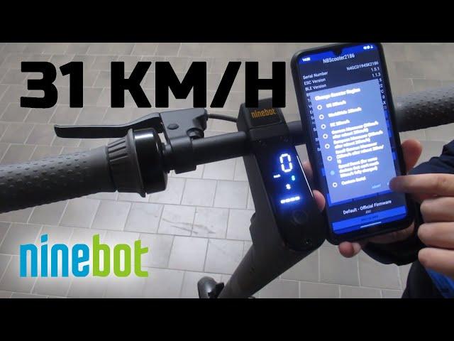 Ninebot G30 max SPEED UNLOCK (31 KM/H)