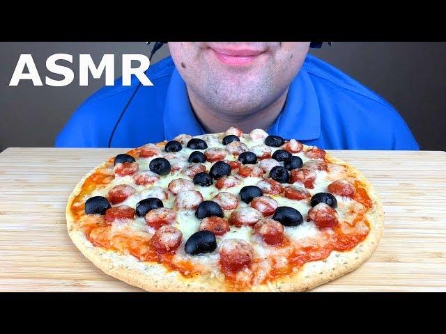 ASMR HOMEMADE SAUSAGE PIZZA WITH CHEESE MUKBANG (Eating Sounds)