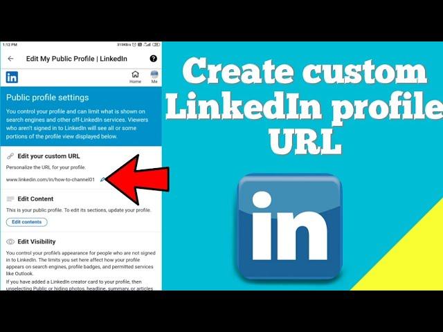 How to create custom LinkedIn profile URL ?