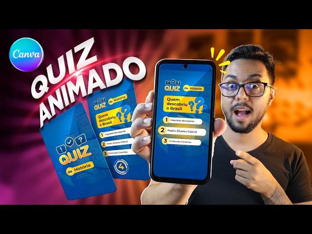 Como criar um QUIZ ANIMADO com o Canva para Reels e Stories do Instagram