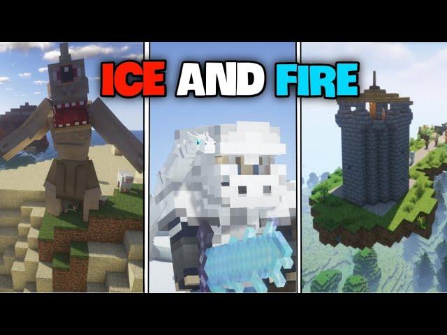 Cách cài Addon/Mods ICE AND FIRE mới nhất giống PC trong Minecraft PE .17