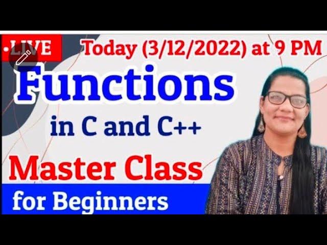 Function In C And C++|Zeenat Hasan Academy