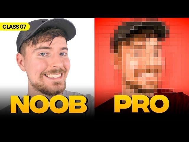 How to Make a @MrBeast Thumbnail in Photoshop 2025 |  Thumbnail Design Course | Class 07