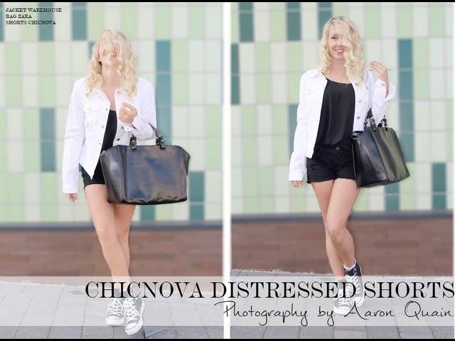 Chicnova Distressed Shorts - OOTD - PETITE SIDE OF STYLE