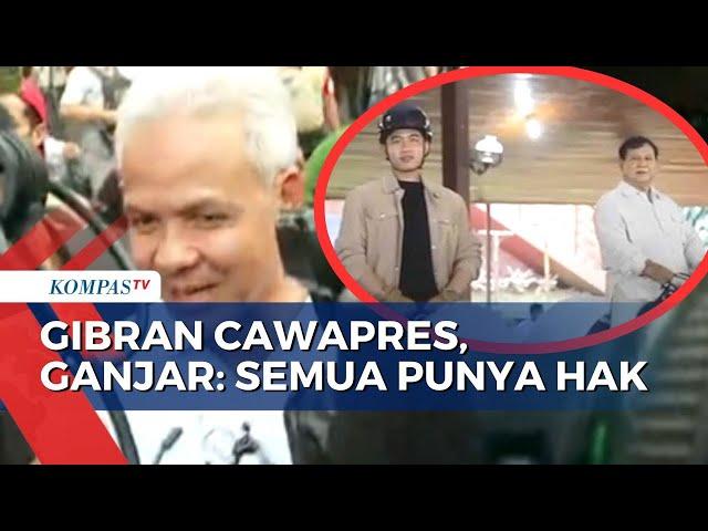 Ganjar Pranowo Respons soal Gibran Rakabuming Raka Jadi Cawapres Prabowo Subianto!