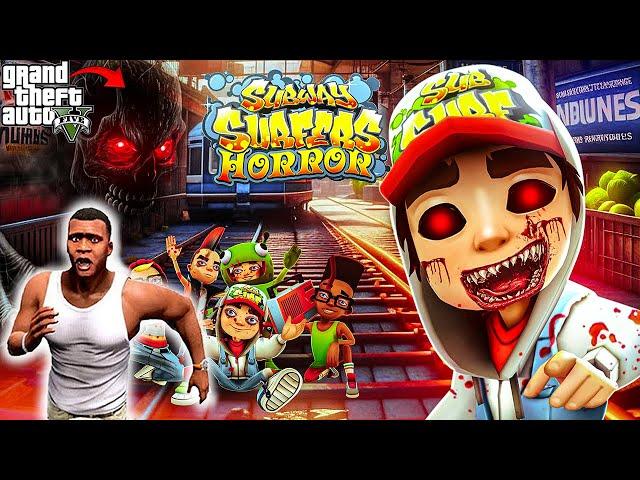 Franklin and Avengers Fight With Subway Surfers (Horror Game: Chapter 1) For Save GTA 5 | Part-1