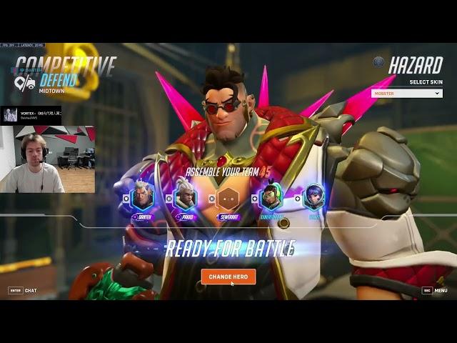 HAZARD BUFF! DANTEH HAZARD OVERWATCH 2 SEASON 14 TOP 500 GAMEPLAY