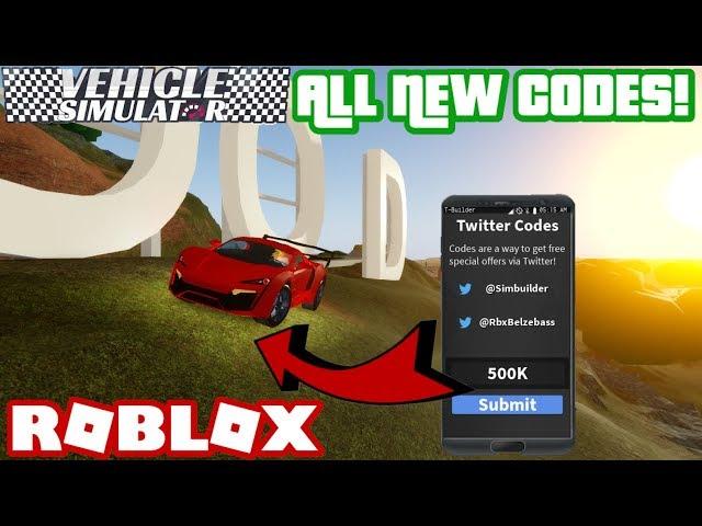 Vehicle Simulator: ALL NEW OP CODES! (JANUARY 2024) |Roblox