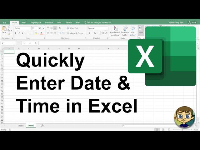 Quickly Enter Current Date and Time in Excel