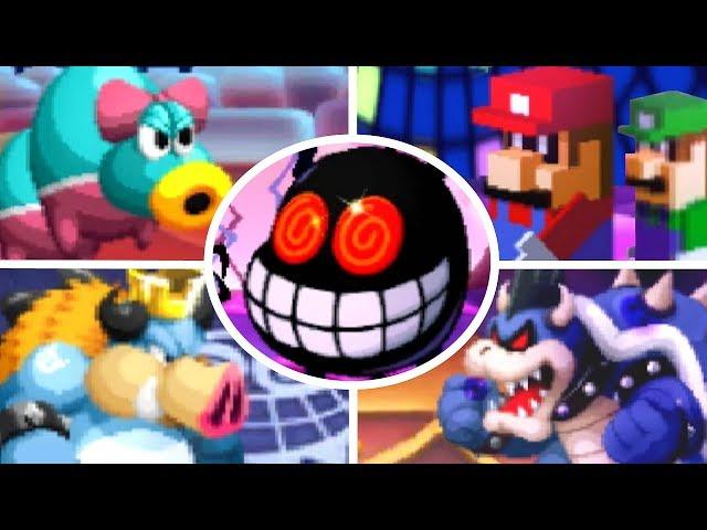 Mario & Luigi: Bowser's Inside Story 3DS - All Bosses (No Damage)