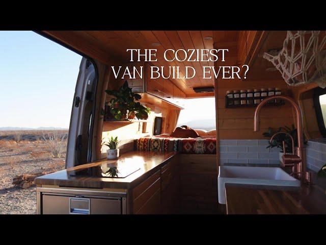 VAN TOUR | Solo Female Van Life | The Ultimate Cozy Build for Full Time Living